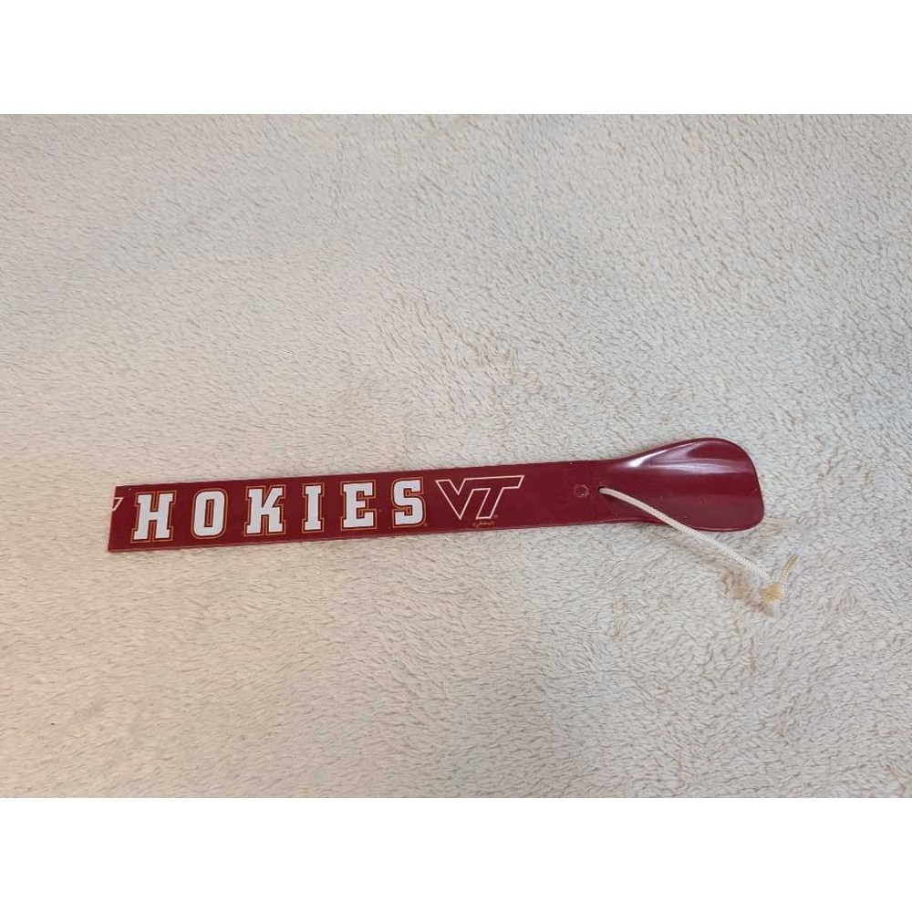 Virginia Tech Hokies VT Shoe Horn Red‎ Plastic Long Handle Accessory